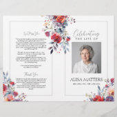 レッドフローラ祝葬儀プログラム チラシ (正面)