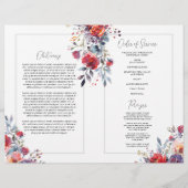 レッドフローラ祝葬儀プログラム チラシ (裏面)