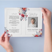 レッドフローラ祝葬儀プログラム チラシ (手)