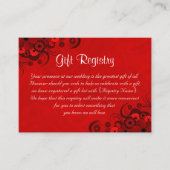 レッドフローラ結婚ゴシック遺産登録局 エンクロージャーカード (正面)