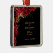 レッドフローラ結婚ズ記念メタルオーナメント メタルオーナメント (右)
