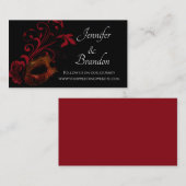 レッドフローラ結婚マスクのWebサイト エンクロージャーカード (正面/裏面)