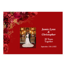 レッドフローラ結婚記念日ポスター