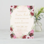 レッドフローラ金ゴールドフレームヌエストラボーダ 招待状 (スタンド正面)