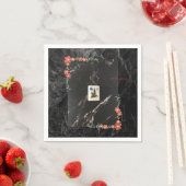 レッドフローラ麻雀紙プレート スタンダードカクテルナプキン (インサイチュ)