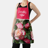 レッドフローラ&ホワイトローズバラメンズキッチン エプロン (インサイチュ)