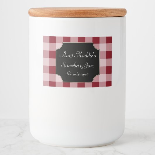 レッドフードクリスマスキャニングラベルギフトステッカー フードラベル (正面)