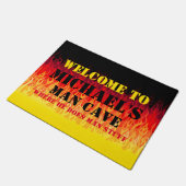 レッドフ改造レイムス – マンケーブ ドアマット (アングル)