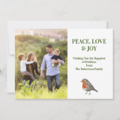 レッドブストロービンモダンバード写真 シーズンカード (正面)