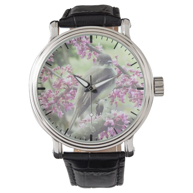 レッドブドの木の中の写真 腕時計 (正面)