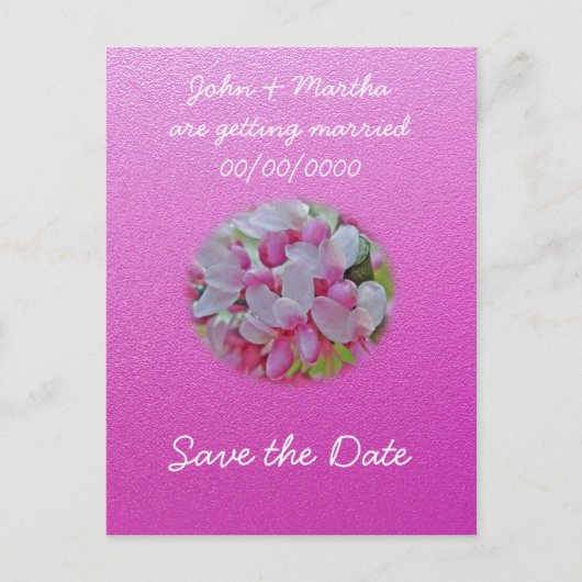 レッドブドツリーの花のアイテム 案内ポストカード (正面)