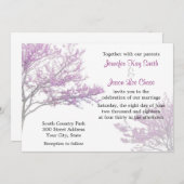 レッドブドツリー結婚式招待状 招待状 (正面/裏面)