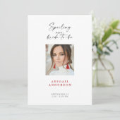 レッドブライドフォトブライダルシャワー 招待状 (スタンド正面)