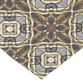 レッドブラウングレーオークレーお尻ボヘミアンバリアートモチーフ ショートテーブルランナー (コーナー)