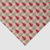 レッドブラウンタンバッファロープレイドクリ素朴スマス 薄葉紙 (詳細)