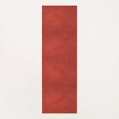 レッドブラウンフェイクレザールックカスタムテンプレート ヨガマット (正面)