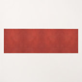 レッドブラウンフェイクレザールックカスタムテンプレート ヨガマット (正面(横))