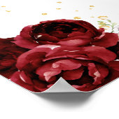 レッドブラウンヘアプリンセス誕生日歓迎 ポスター (角)