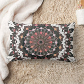 レッドブラウンマンダララウンドクッション ランバークッション (ブランケット)