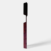 レッドブラウン黒グラデーション錆メタル名前をカスタムする iPhoneケース (右側面)