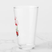 レッドブラシスクリプトヴィンテージトラッククリスマス タンブラーグラス (左)