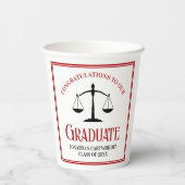レッドブラックカスタム法律学校卒業党 紙コップ (裏面)