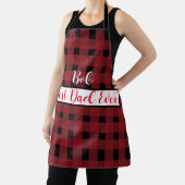 レッドブラックギンガムパパパーソナライズされたエプロン エプロン (インサイチュ)