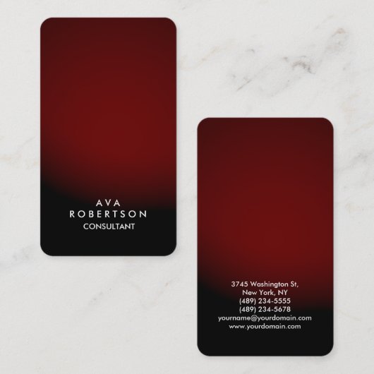 レッドブラッククリエイティブコンサルタントマネージャ 名刺 (正面/裏面)