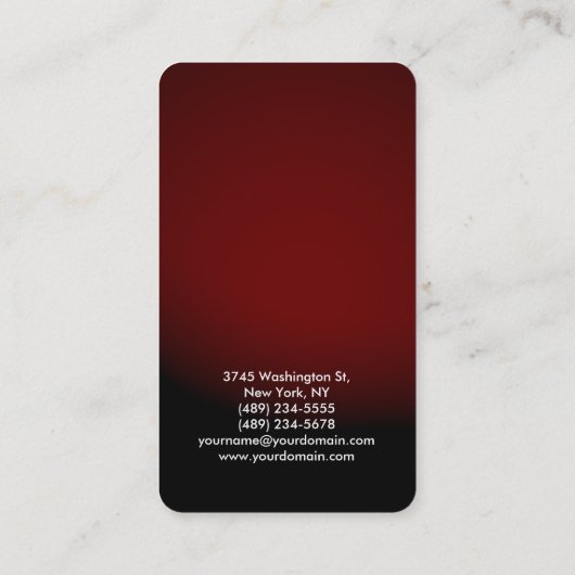 レッドブラッククリエイティブコンサルタントマネージャ 名刺 (裏面)