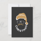 レッドブラッククリスマスホリデーパーティー 招待状 (裏面)