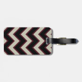 レッドブラッククリームシボロンモノグラム ラゲッジタグ (裏面横)