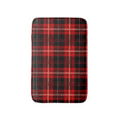 レッドブラッククリームプレイド バスマット (正面縦)