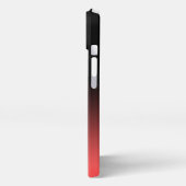 レッドブラックグラデーションビジネスロゴ&ソーシャルメディア iPhoneケース (左側面)