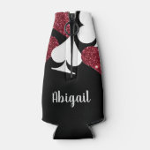 レッドブラックグリッターベガスブライデスメイドボトル ボトルクーラー (裏面)