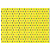 レッドブラックグリーンイエロースノーフレークパターンクワンザ テーブルクロス (正面(横))