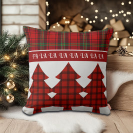 レッドブラックグリーンコージータータンチェック クッション