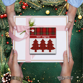 レッドブラックグリーンコージータータンチェック フェイバータグ