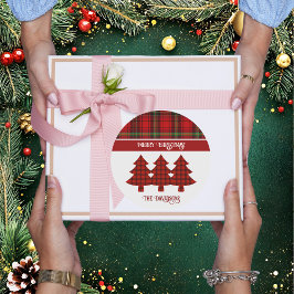 レッドブラックグリーンコージータータンチェック ラウンドシール