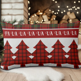 レッドブラックグリーンコージータータンチェック ランバークッション