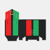 レッドブラックグリーンスクリエレガントプト喜びクワンザ フェイバーボックス (折り畳みなし)