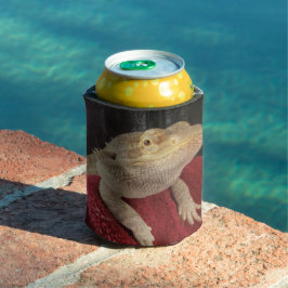 レッドブラックタンリル'ムルフキュートおもしろいひげドラゴン 缶クーラー