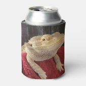 レッドブラックタンリル'ムルフキュートおもしろいひげドラゴン 缶クーラー (缶正面)