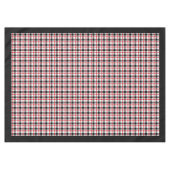 レッドブラックタータンチェックテーブルクロスコージーキャビンダイニング テーブルクロス (正面(横))