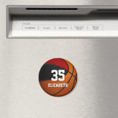 レッドブラックバスケットチームのスピリットギフトプレイヤー名 マグネット (インサイチュ (食洗機))