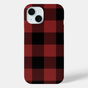 レッドブラックバッファローチェック iPhone 15ケース
