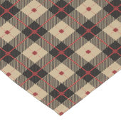 レッドブラックバッファロープリントパターン ショートテーブルランナー (コーナー)