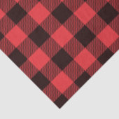 レッドブラックバッファロープレイドデコパージュティッシュペーパー 薄葉紙 (詳細)