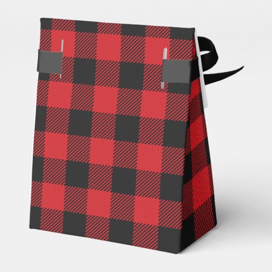 レッドブラックバッファロープレイド素朴ビーフボックス フェイバーボックス (裏面サイド)