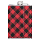 レッドブラックバッファロープレイド フラスク (裏面)