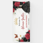 レッドブラックバラズフローラ蝶キンチェニェラ15 横断幕 (縦)